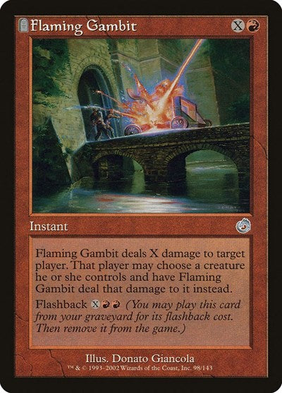 Flaming Gambit Torment (TOR) - (#98) Near Mint